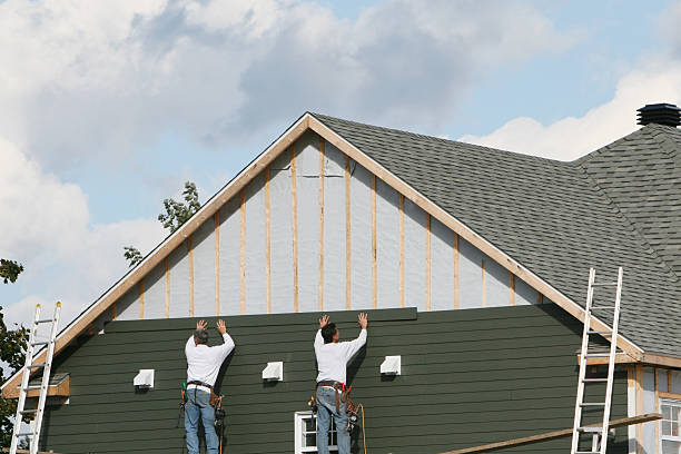Professional Storm Damage Siding Repair technician working in Mapleton Depot, PA